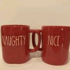 One rae dunn naughty/nice mug